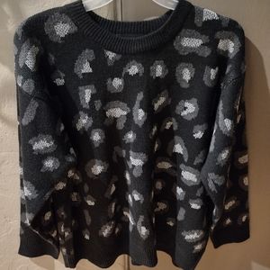 Kendall + Kyle animal print sweater XXL